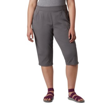 Columbia Anytime Casual Capri Plus Size, Pantalones Grises Para Mujer | 840936-HJZ